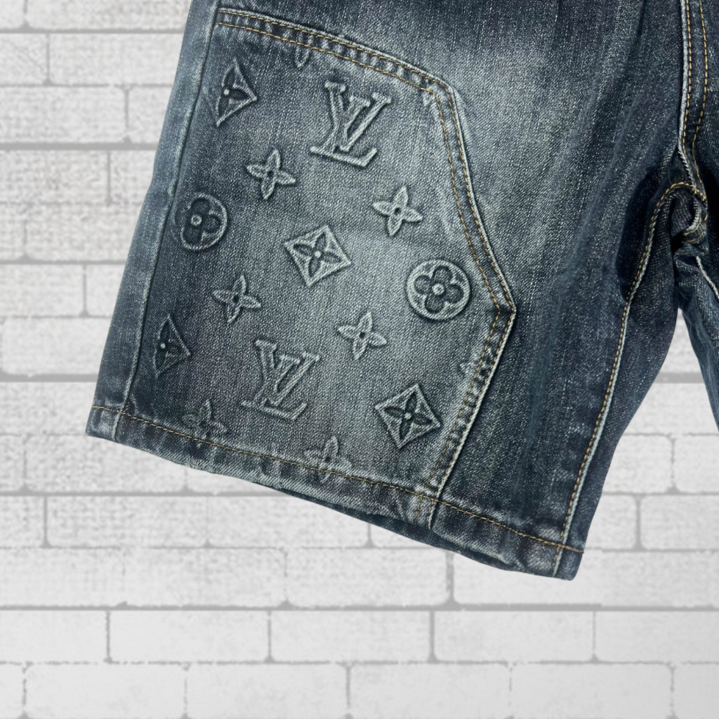 Quần Short Jean Nam Form Đứng Trẻ Trung, Cá Tính - F398