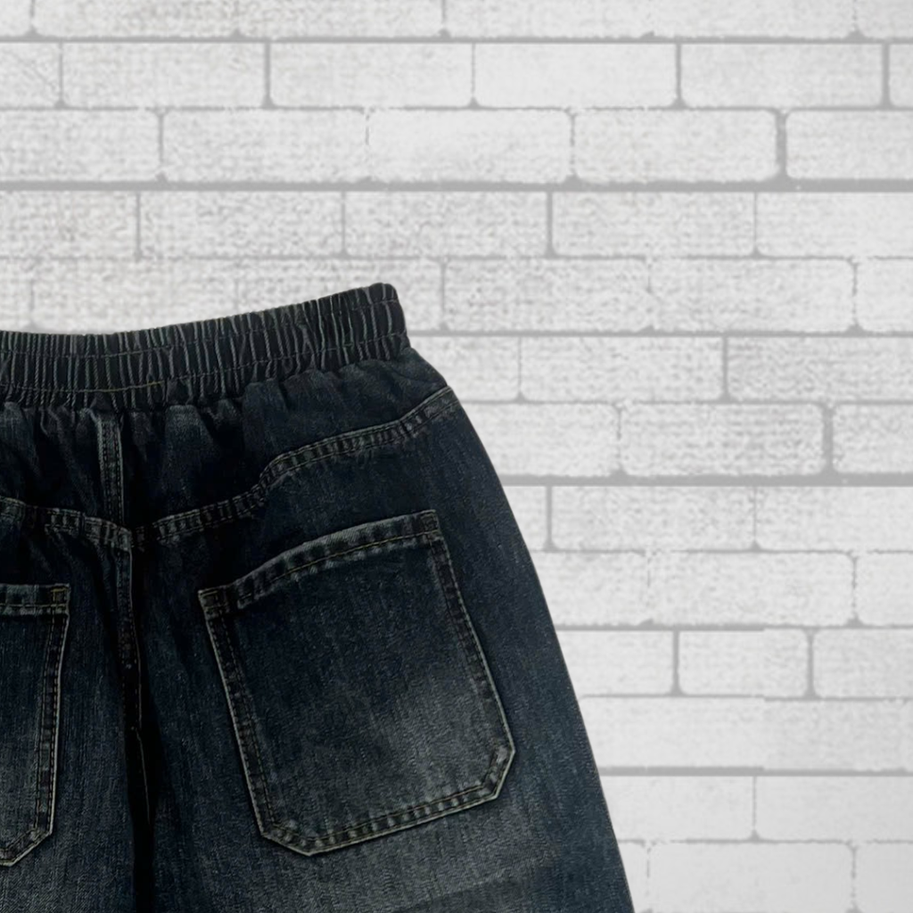Quần Short Jean Nam Form Đứng Trẻ Trung, Cá Tính - F398
