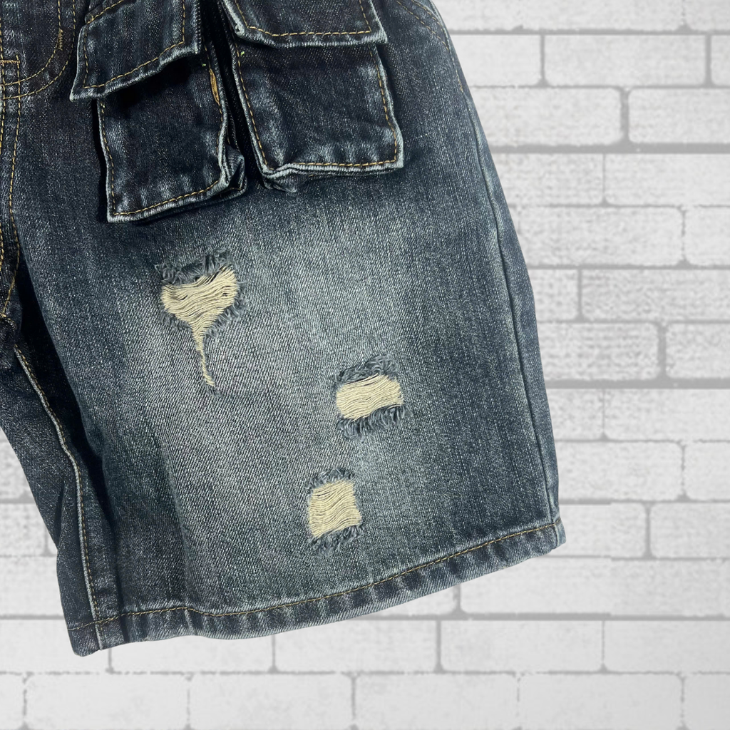 Quần Short Jean Nam Form Đứng Trẻ Trung, Cá Tính - F398