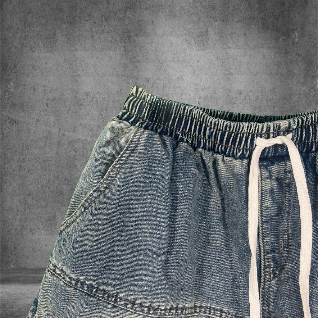 Quần Short Jean Nam Form Đứng Trẻ Trung, Cá Tính - F391