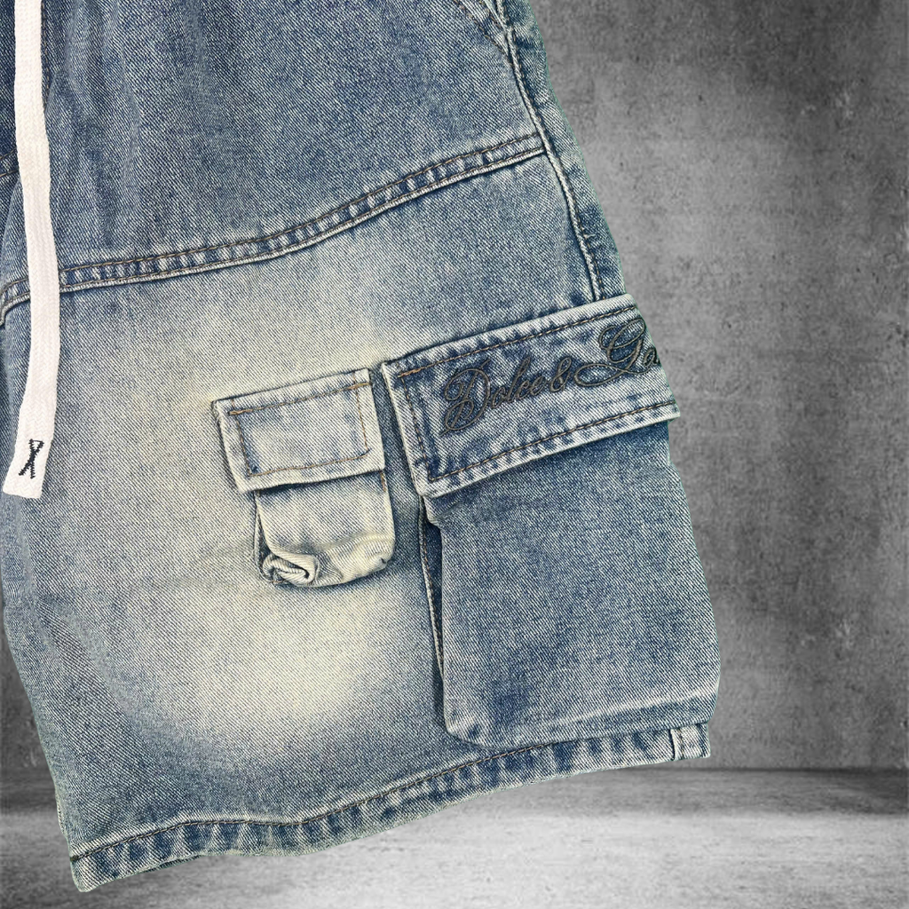 Quần Short Jean Nam Form Đứng Trẻ Trung, Cá Tính - F391