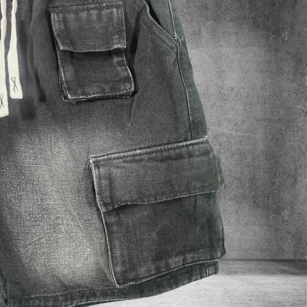 Quần Short Jean Nam Form Đứng Trẻ Trung, Cá Tính - F393