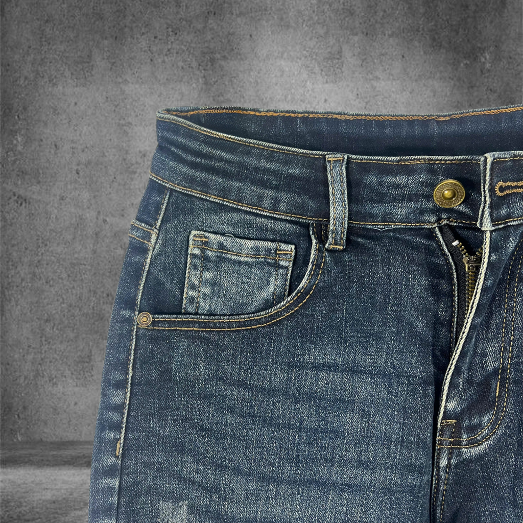 Quần Short Jean Nam Form Đứng Trẻ Trung, Cá Tính - D354