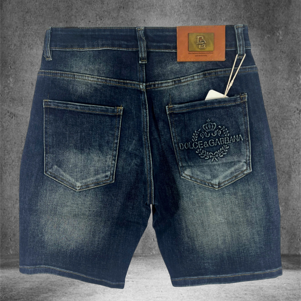 Quần Short Jean Nam Form Đứng Trẻ Trung, Cá Tính - D485