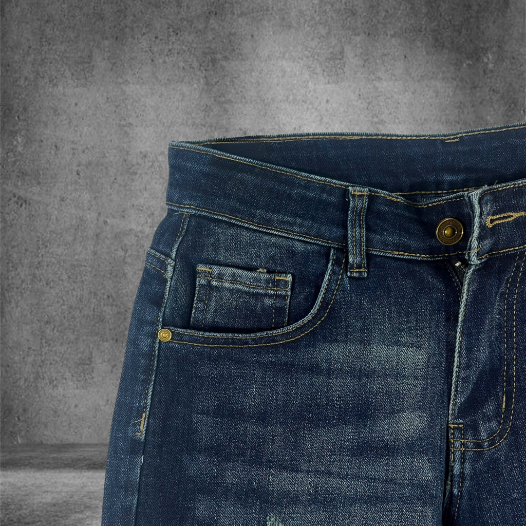Quần Short Jean Nam Form Đứng Trẻ Trung, Cá Tính - D485
