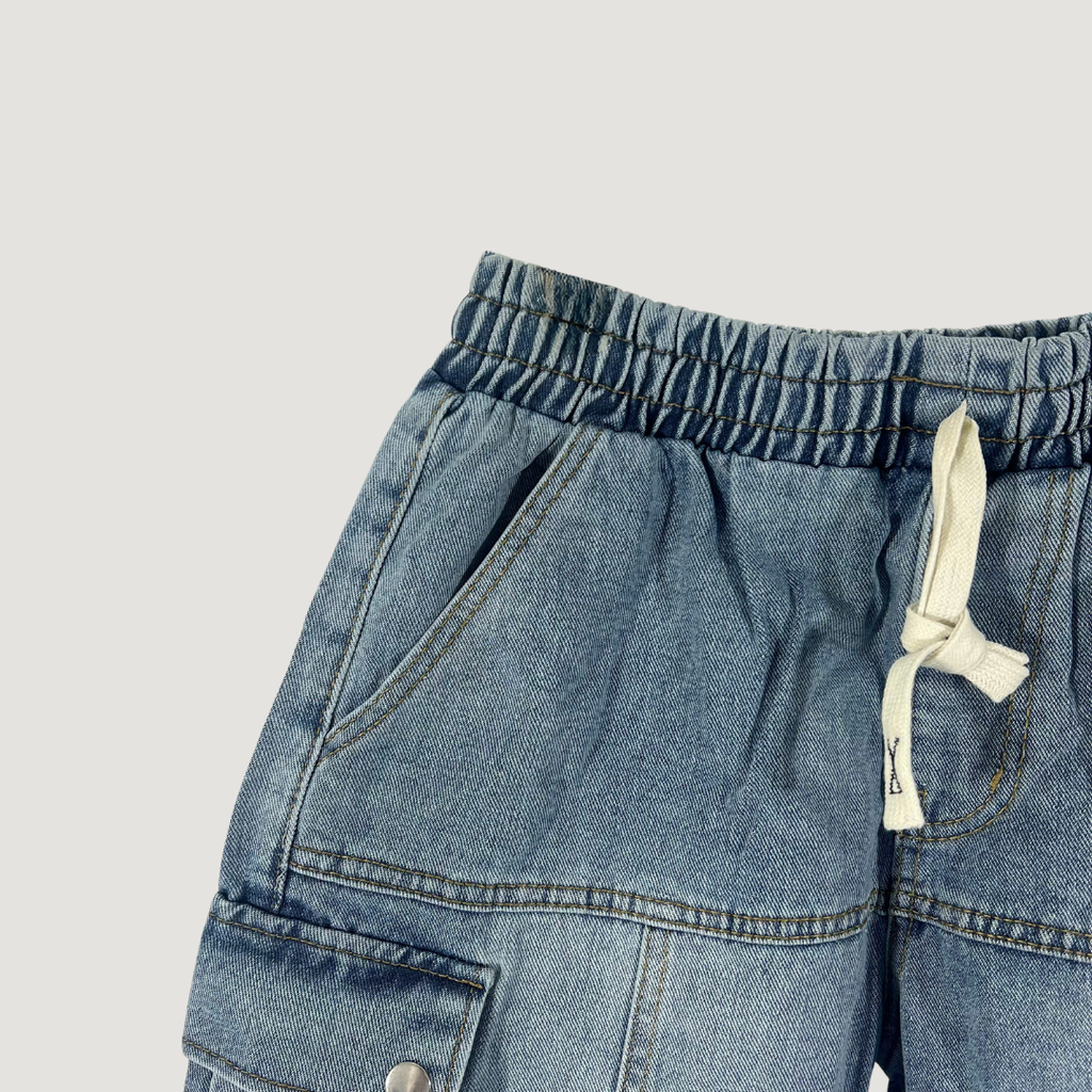 Quần Short Jean Nam Form Đứng Trẻ Trung, Cá Tính - QS501