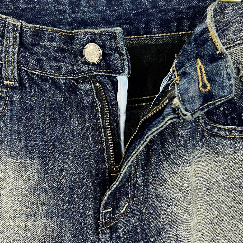 Quần Short Jean Nam Form Đứng Trẻ Trung, Cá Tính - HU2194