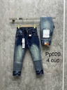 Quần jeans Purple xanh mài bạc