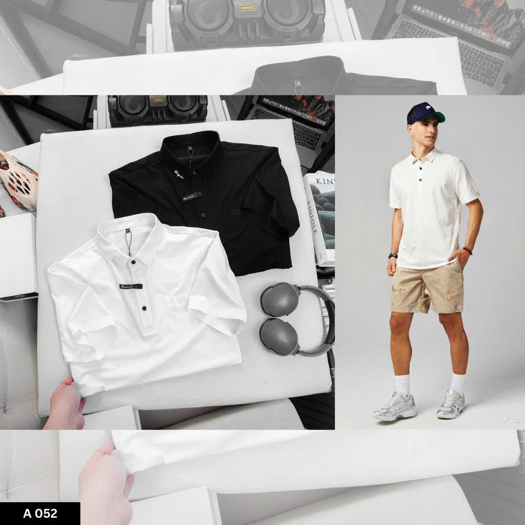 Áo Polo Nam Cao Cấp Slim Fit Cotton Co Giãn – Tối Giản, Lịch Lãm - A052
