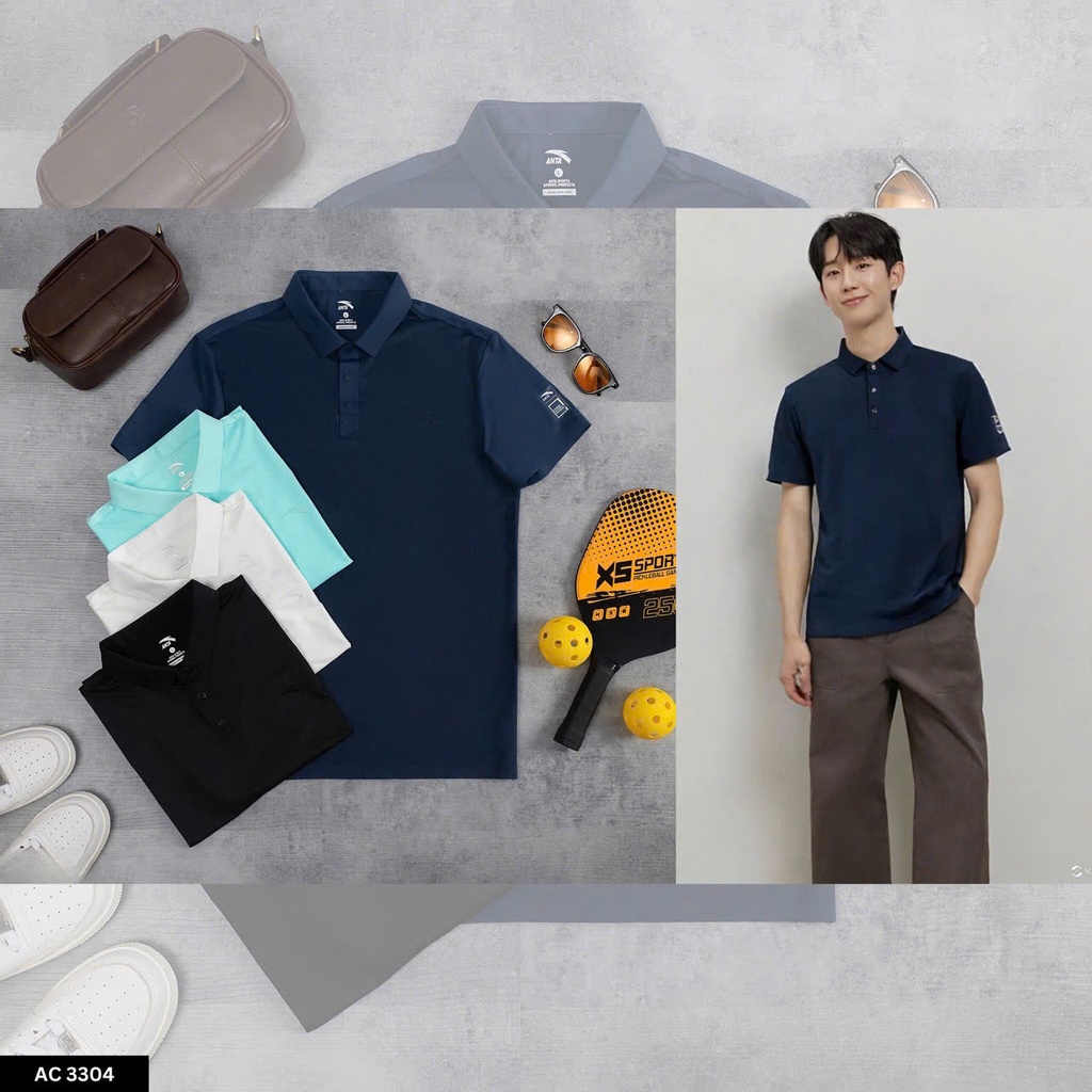 Áo Polo Nam Cao Cấp Slim Fit Cotton Co Giãn – Tối Giản, Lịch Lãm - AC3304