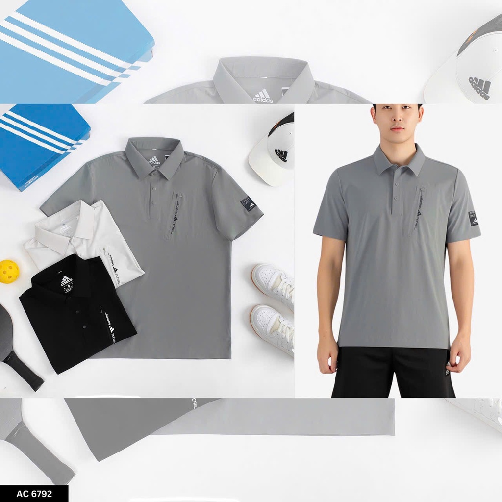 Áo Polo Nam Cao Cấp Slim Fit Cotton Co Giãn – Tối Giản, Lịch Lãm - AC6792