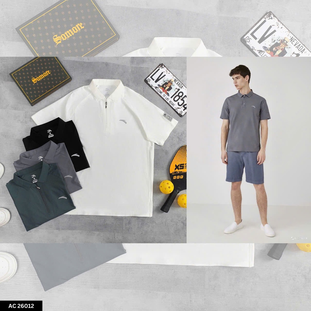 Áo Polo Nam Cao Cấp Slim Fit Cotton Co Giãn – Tối Giản, Lịch Lãm - AC26012