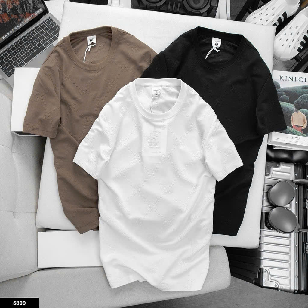 Áo T Shirt in nổi chữ GC - 5809