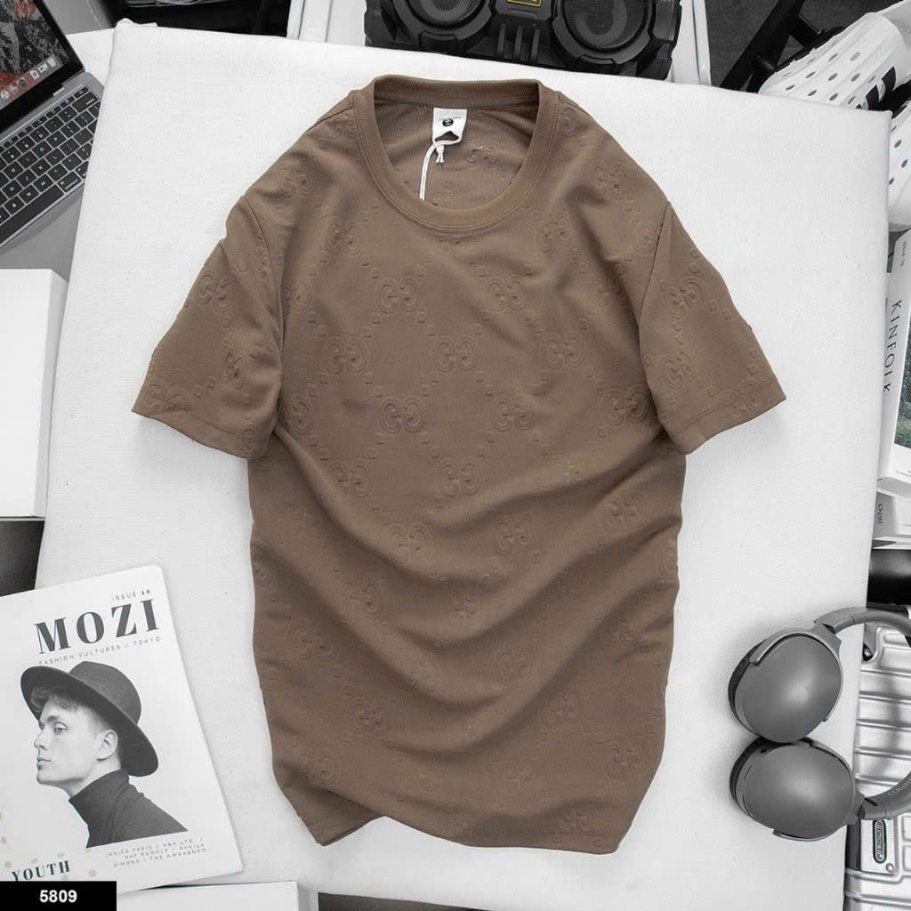 Áo T Shirt in nổi chữ GC - 5809
