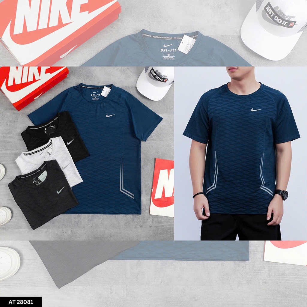 Áo Thun Thể Thao Nam Dri-Fit Dáng Suông Thoáng Khí - AT28081