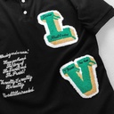 Polo cotton gai e về 2 màu trắng và đen Logo thêu xịn sò-P011T