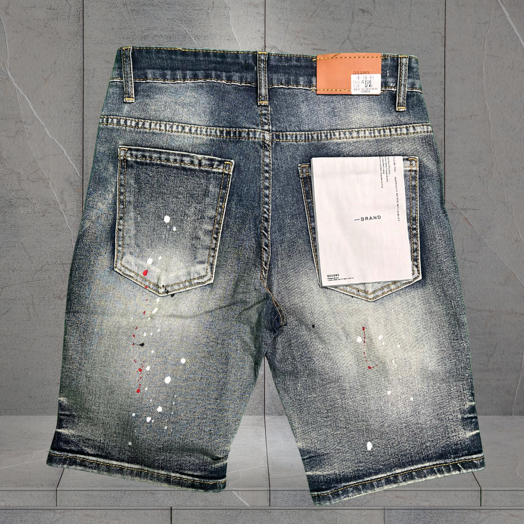 Quần Short Jean Nam Rách Bụi – Chất Streetwear Cá Tính - R220