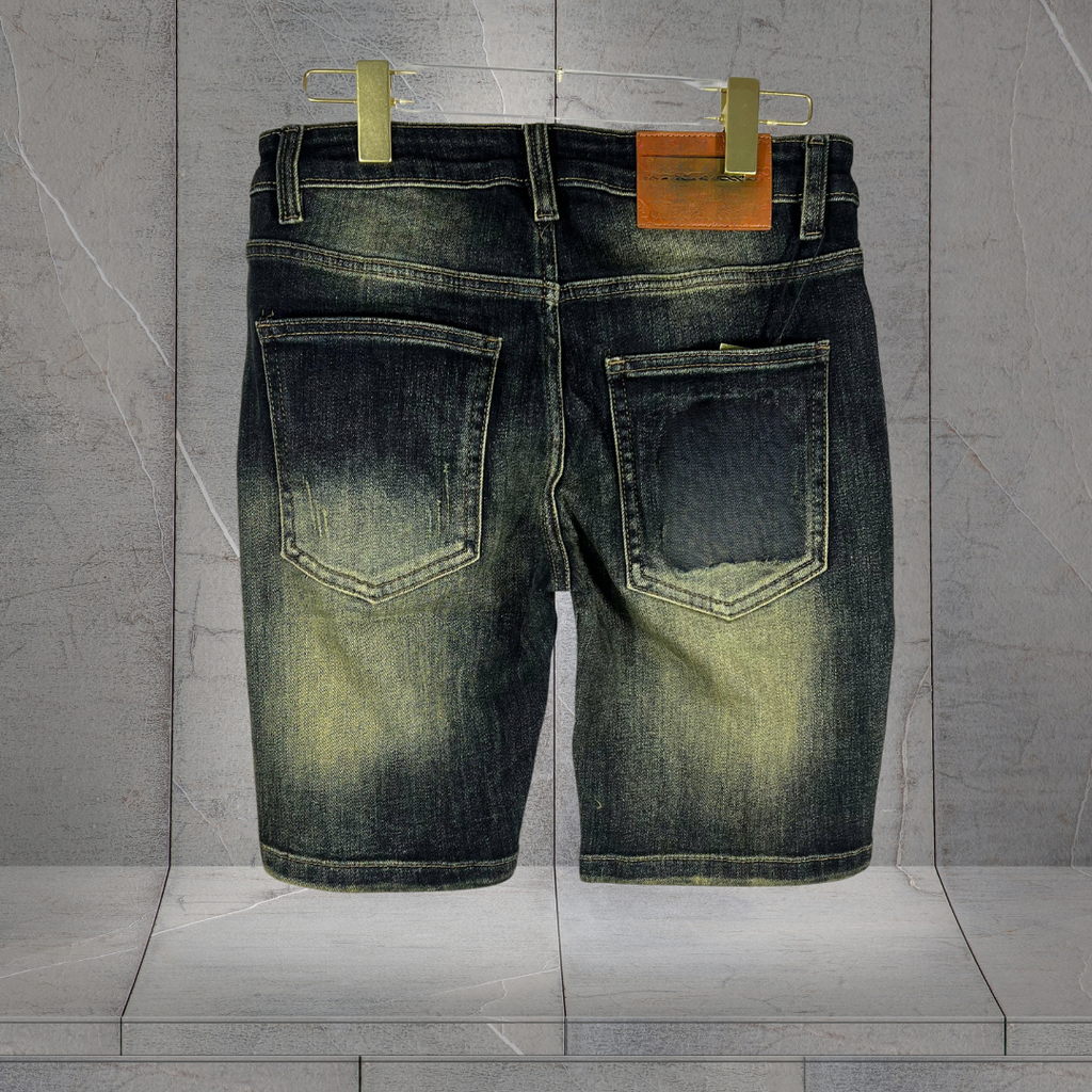 Quần Short Jean Nam Rách Nhẹ Cá Tính - 7016 