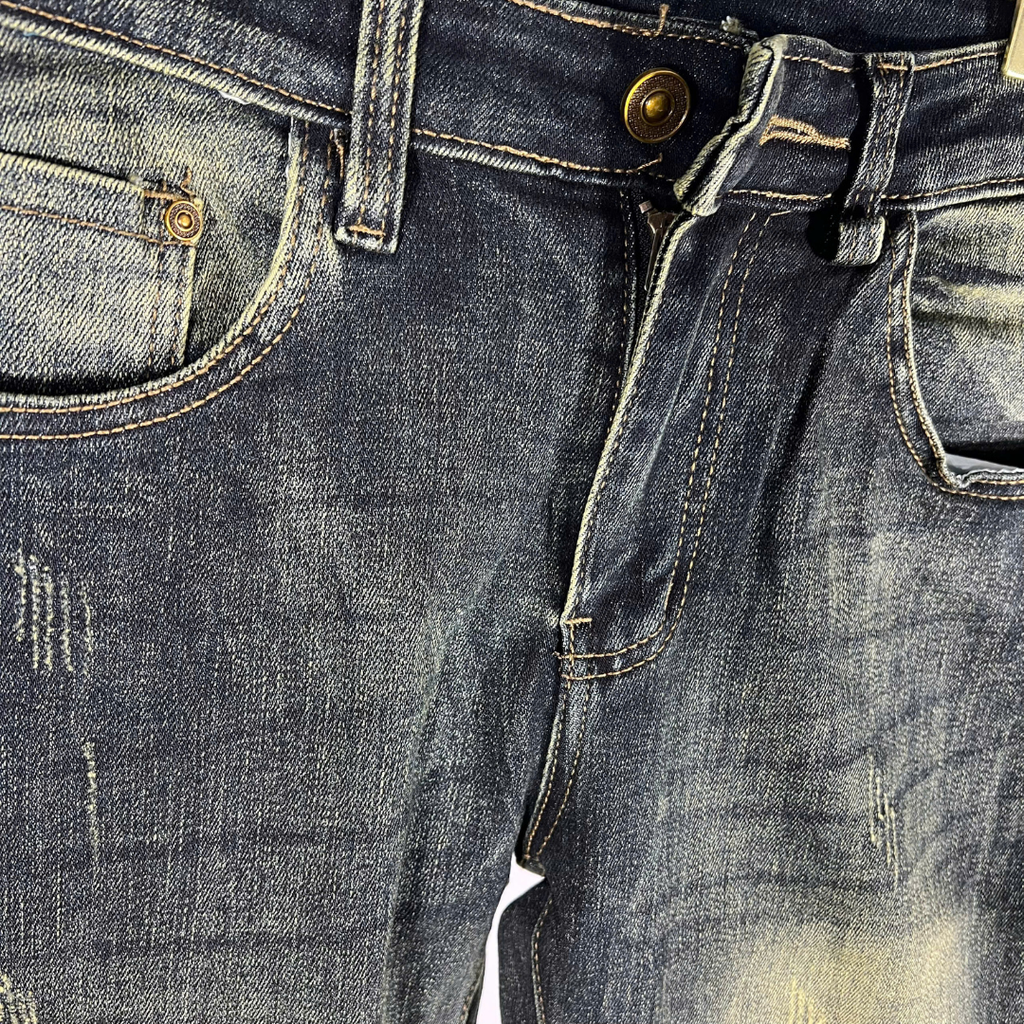 Quần Short Jean Nam Rách Nhẹ Cá Tính - 7016 