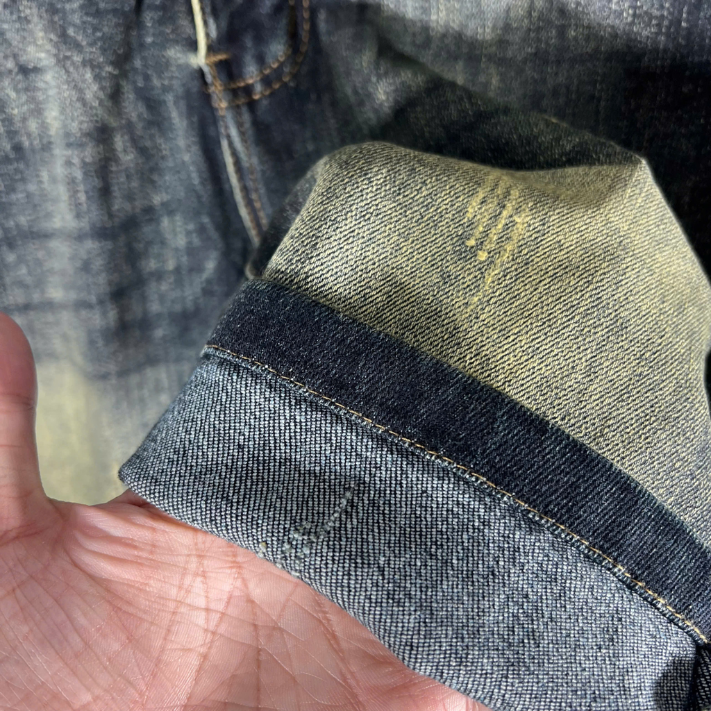 Quần Short Jean Nam Rách Nhẹ Cá Tính - 7016 