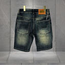 Quần Short Jean Nam Wash Bạc Form Regular - 6950 