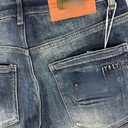 Quần Short Jean Nam Wash Bạc Form Regular - 6950 