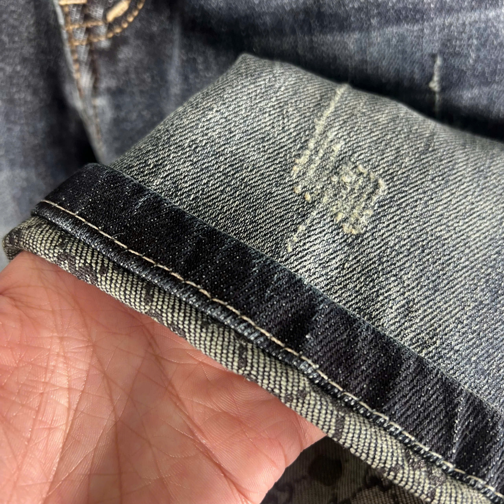 Quần Jean Nam Cao Cấp Rách Gối Đường Phố - HU2216 