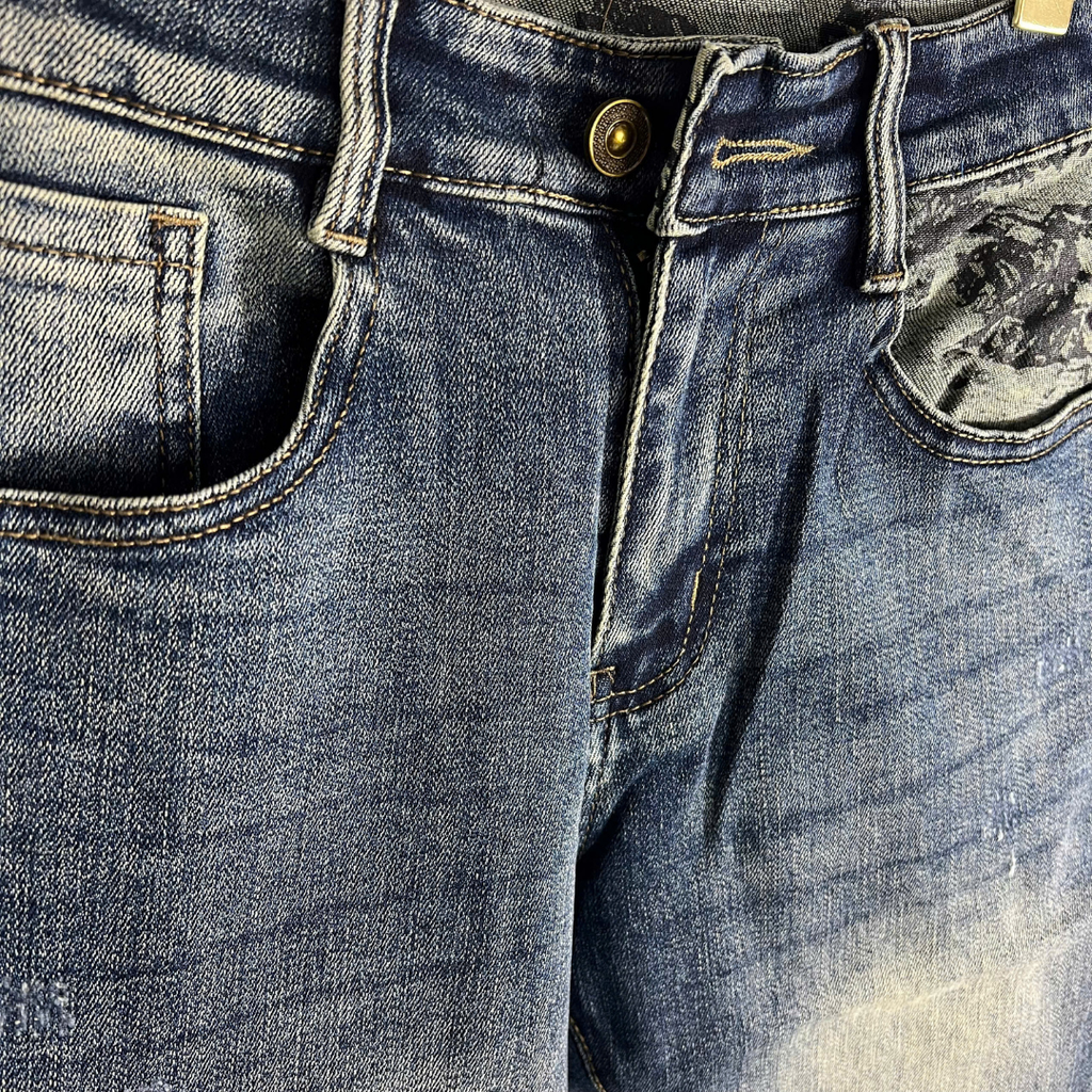 Quần Short Jean Nam Form Đứng Trẻ Trung, Cá Tính - D413