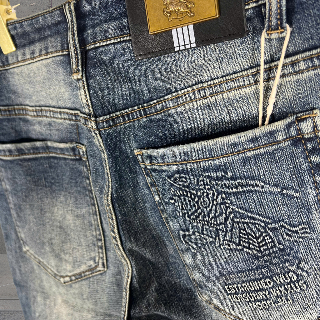 Quần Short Jean Nam Form Đứng Trẻ Trung, Cá Tính - D413