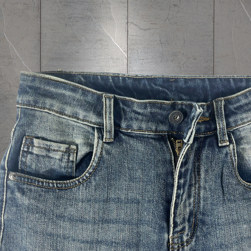 Quần Short Jean Nam Form Đứng Trẻ Trung, Cá Tính -2554