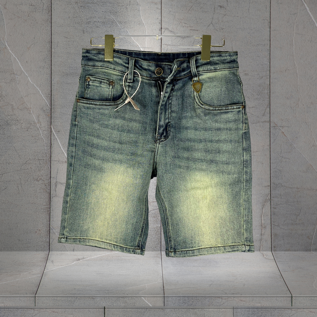 Quần Short Jean Nam Logo Sau Túi - Hu2090