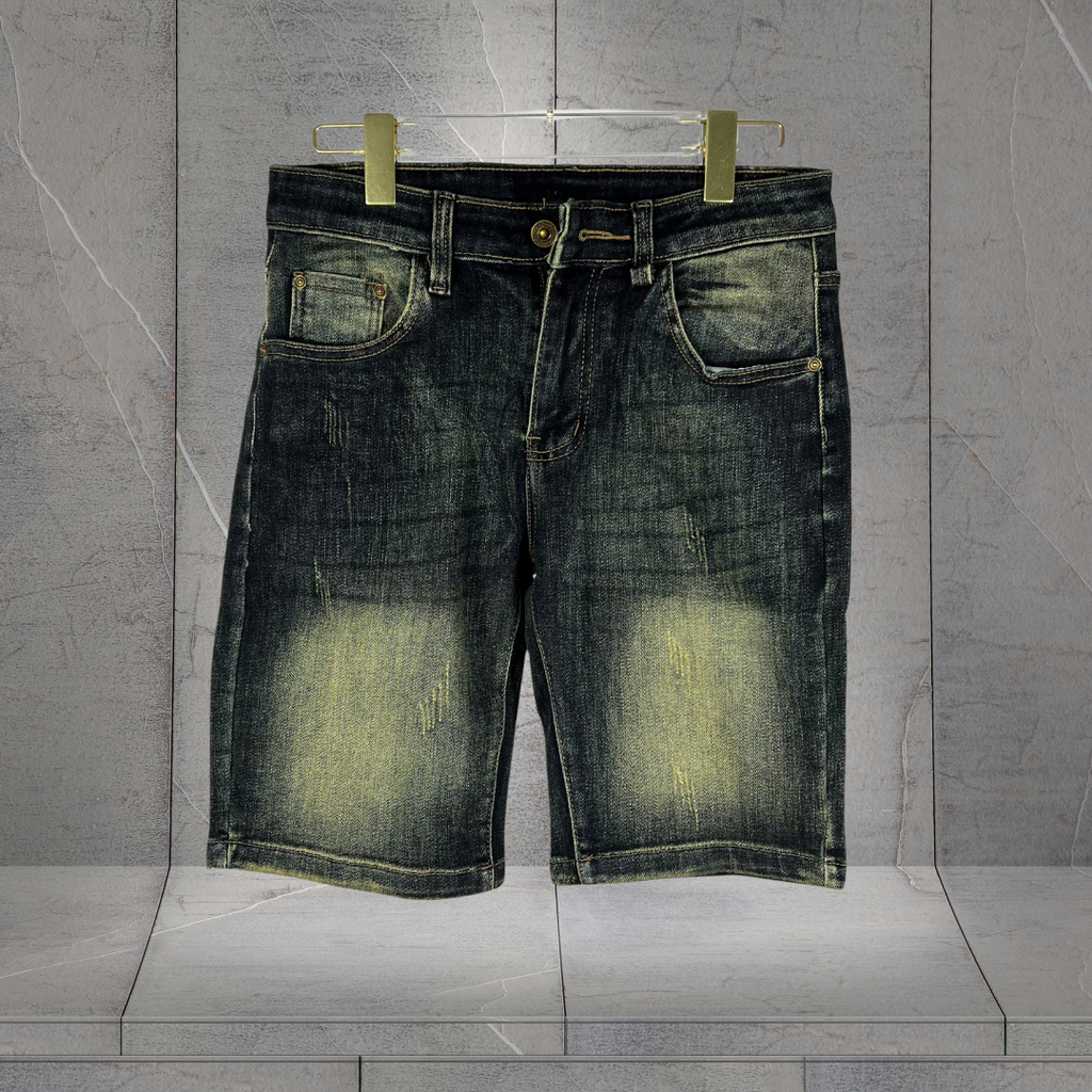 Quần Short Jean Nam Rách Nhẹ Cá Tính - 7016 