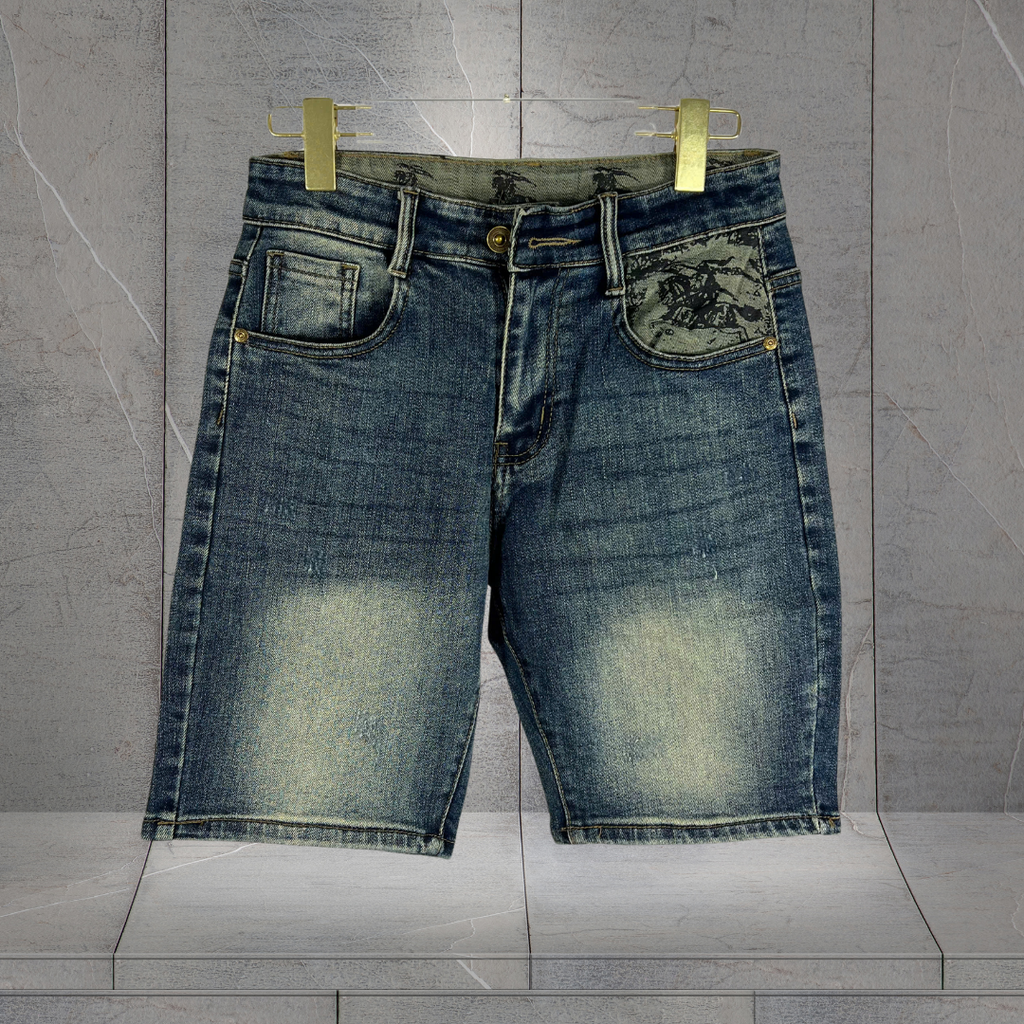Quần Short Jean Nam Form Đứng Trẻ Trung, Cá Tính - D413
