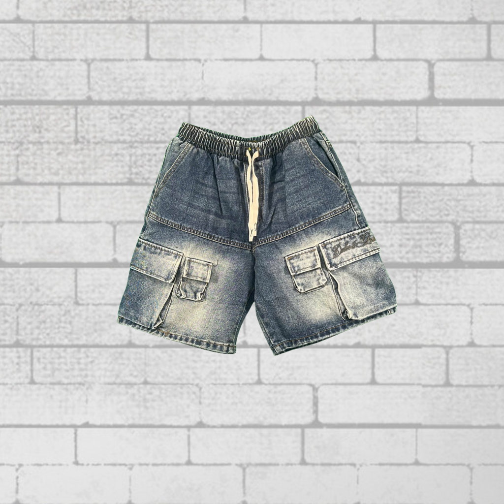 Quần Short Jean Nam Form Đứng Trẻ Trung, Cá Tính - F384