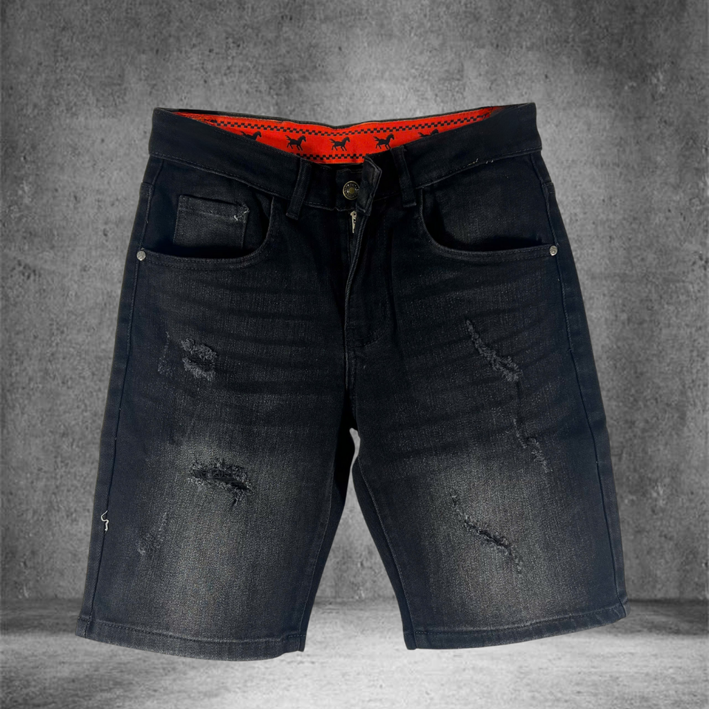 Quần Short Jean Nam Form Đứng Trẻ Trung, Cá Tính - F321