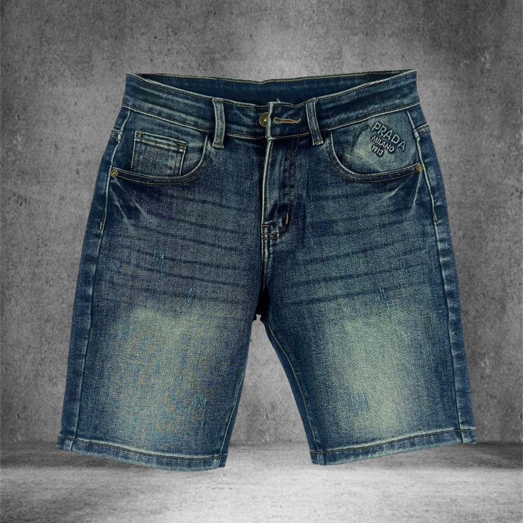 Quần Short Jean Nam Form Đứng Trẻ Trung, Cá Tính - D450