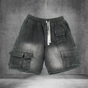 Quần Short Jean Nam Form Đứng Trẻ Trung, Cá Tính - F393